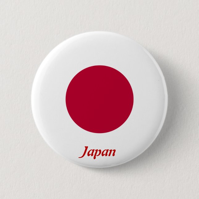 Flag of Japan Pinback Button (Front)