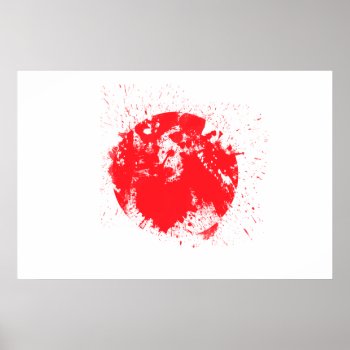 Flag Of Japan Poster by flagshack at Zazzle