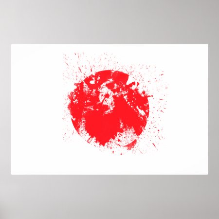 Flag Of Japan Poster