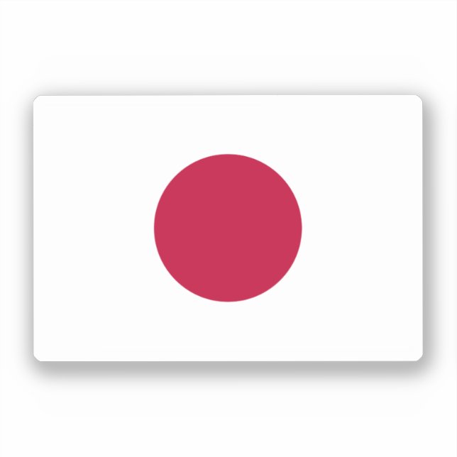 Flag of Japan Sticker (Front)