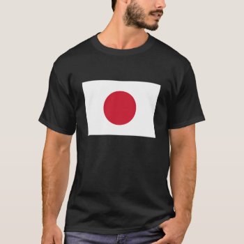 Flag Of Japan T-shirt by Ladiebug at Zazzle