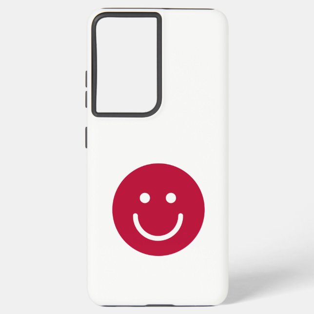 Flag of Japan with Smile face Samsung Galaxy Case (Back)