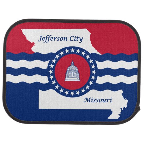 Flag of Jefferson city Missouri Car Mat