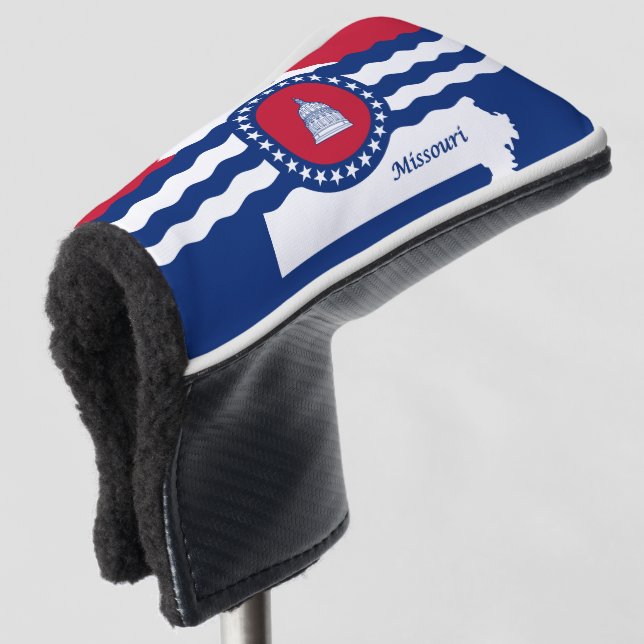Flag of Jefferson city, Missouri Golf Head Cover (3/4 Front)