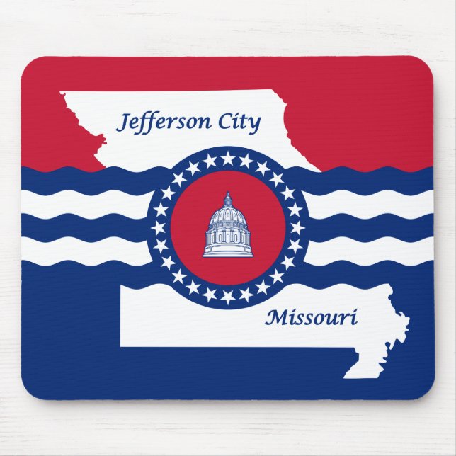 Flag of Jefferson city, Missouri Mouse Pad (Front)
