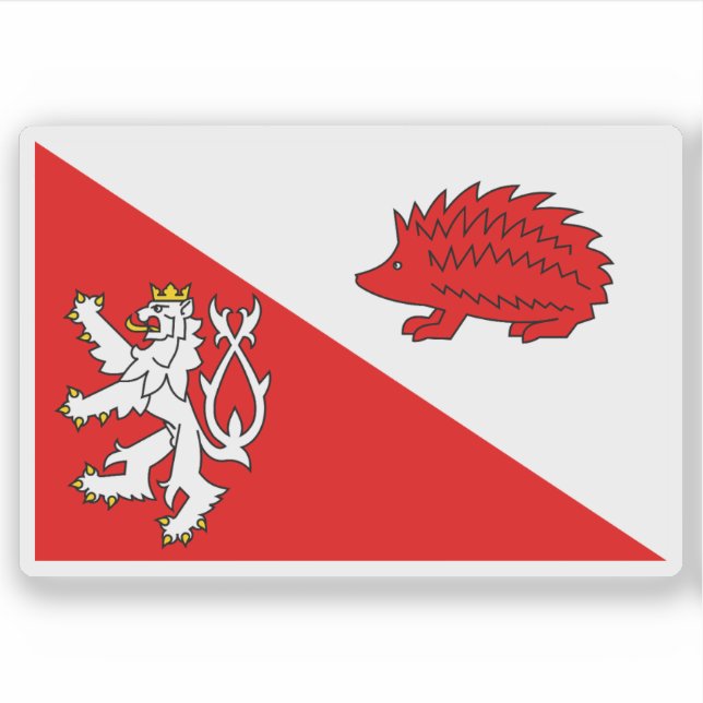 Flag of Jihlava, Czech Republic Sticker (Front)