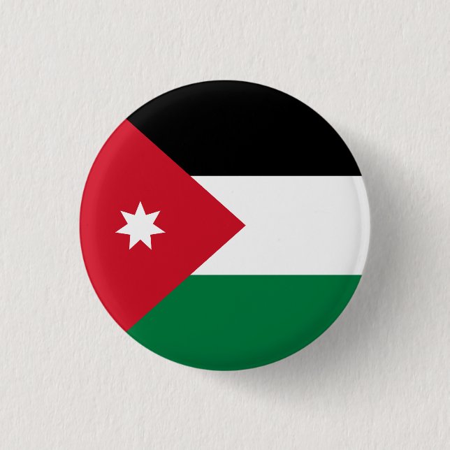 Flag of Jordan Button (Front)