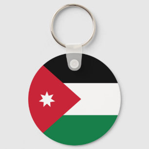 Flag of Jordan Keychain