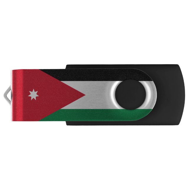 Flag of Jordan USB Flash Drive (Back)