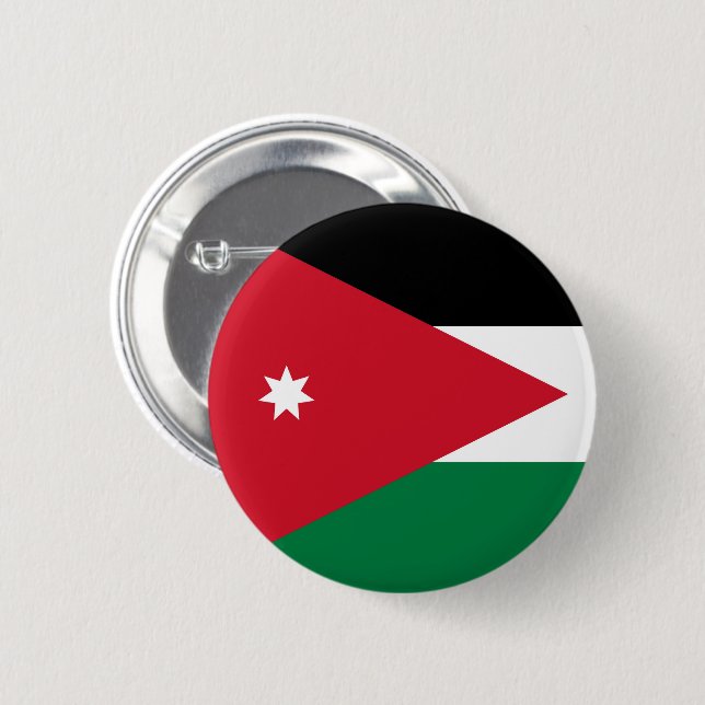 Flag of Jordania Button (Front & Back)