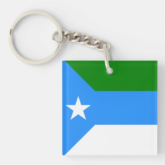 Flag of Jubaland, Somalia Keychain (Front)
