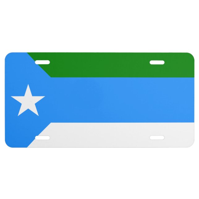 Flag of Jubaland, Somalia License Plate (Front)