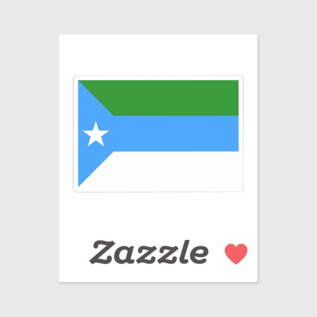 Flag of Jubaland, Somalia Sticker (Sheet)