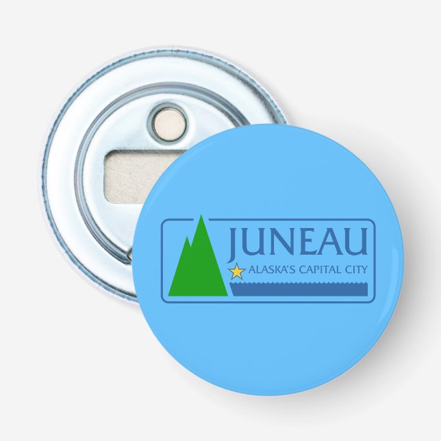 Flag of Juneau, Alaska Bottle Opener (Front)