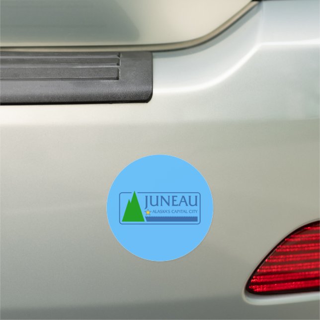 Flag of Juneau, Alaska  Car Magnet (In Situ)