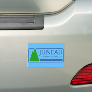 Flag of Juneau, Alaska Car Magnet