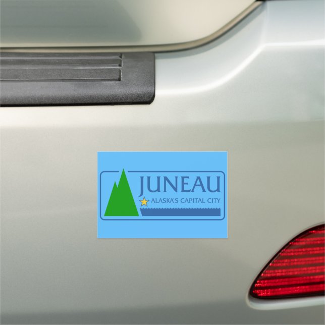 Flag of Juneau, Alaska   Car Magnet (In Situ)