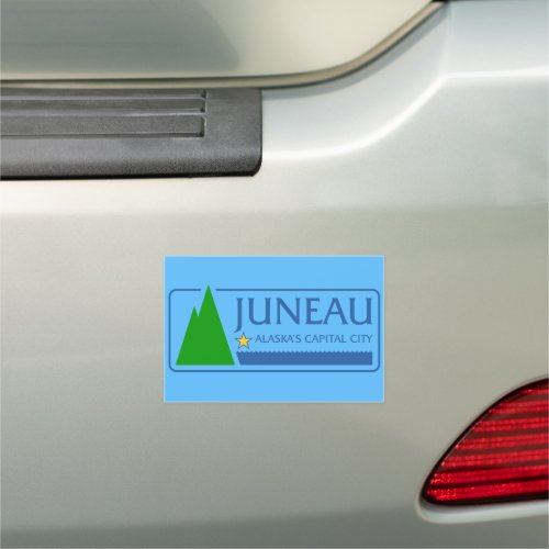 Flag of Juneau Alaska   Car Magnet