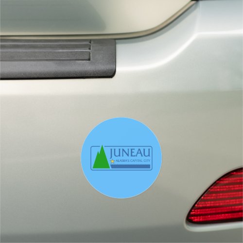 Flag of Juneau Alaska  Car Magnet