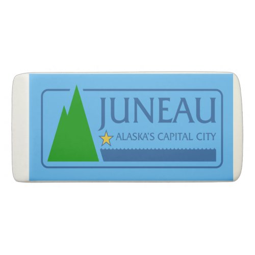 Flag of Juneau Alaska Eraser