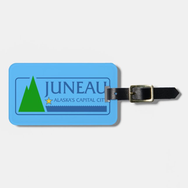 Flag of Juneau, Alaska Luggage Tag (Front Horizontal)
