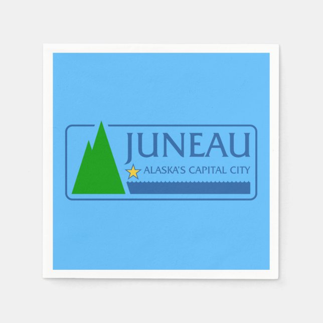 Flag of Juneau, Alaska Napkins (Front)