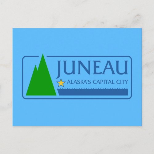 Flag of Juneau Alaska Postcard