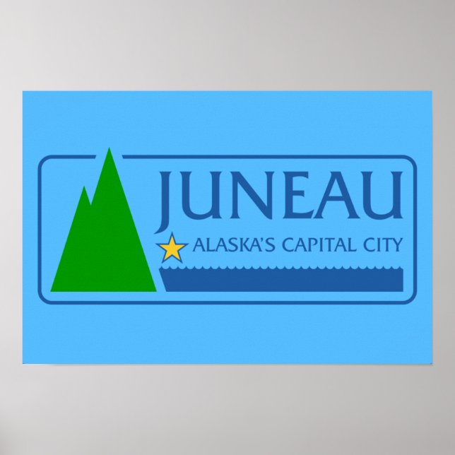Flag of Juneau, Alaska Poster (Front)
