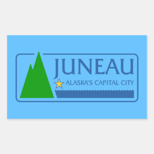 Flag of Juneau, Alaska Rectangular Sticker