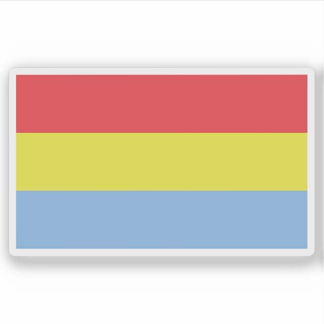 Flag of Kafficho people, Ethiopia Sticker (Front)