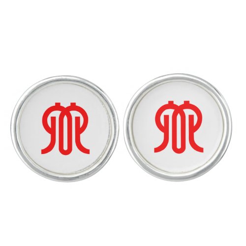 Flag of Kanagawa Prefecture Japan Cufflinks