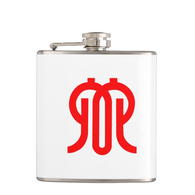 Flag of Kanagawa Prefecture, Japan Flask (Front)