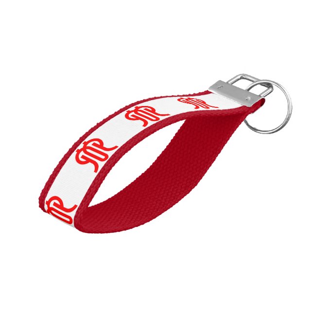 Flag of Kanagawa Prefecture, Japan Wrist Keychain (Angled Up)