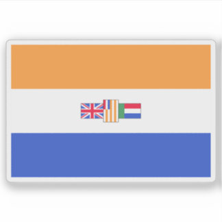 Flag of KaNgwane, the Republic of South Africa Sticker
