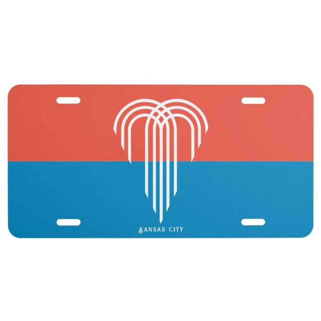 Flag of Kansas City (2023), Missouri License Plate (Front)