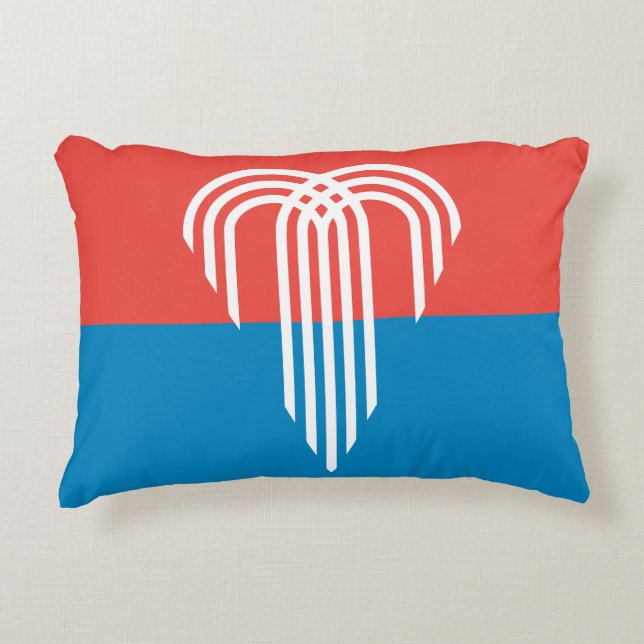 Flag of Kansas City, Missouri Accent Pillow (Front)
