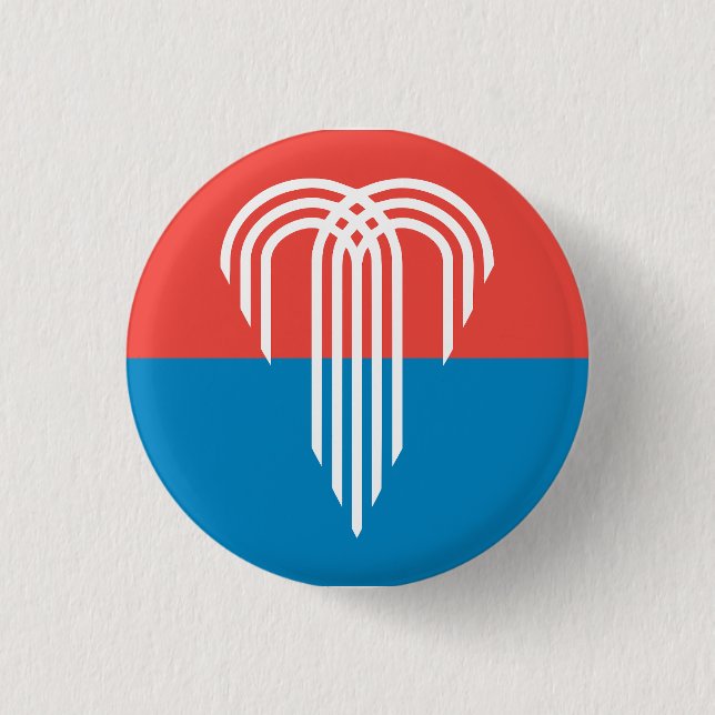 Flag of Kansas City, Missouri Button (Front)