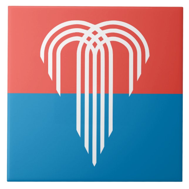 Flag of Kansas City (Missouri) Ceramic Tile (Front)