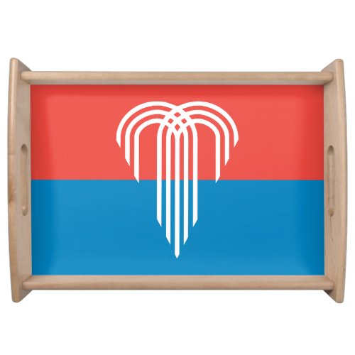 Flag of Kansas City Missouri Serving Tray