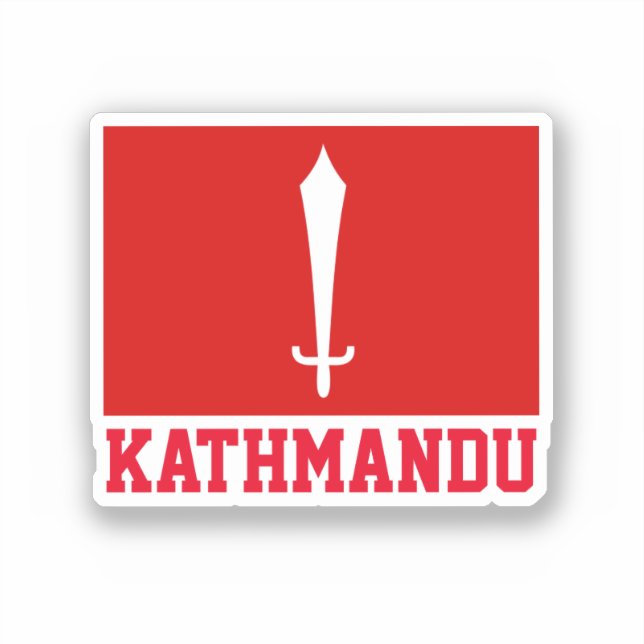 Flag of Kathmandu, Nepal Sticker (Front)