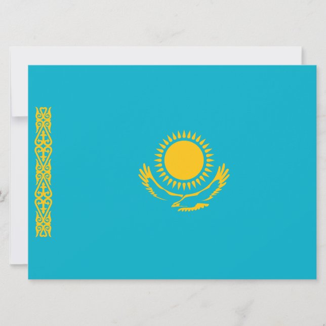 Flag of Kazakhstan Card (Front)