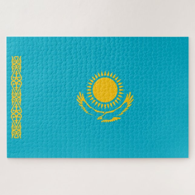 Flag of Kazakhstan Jigsaw Puzzle (Horizontal)