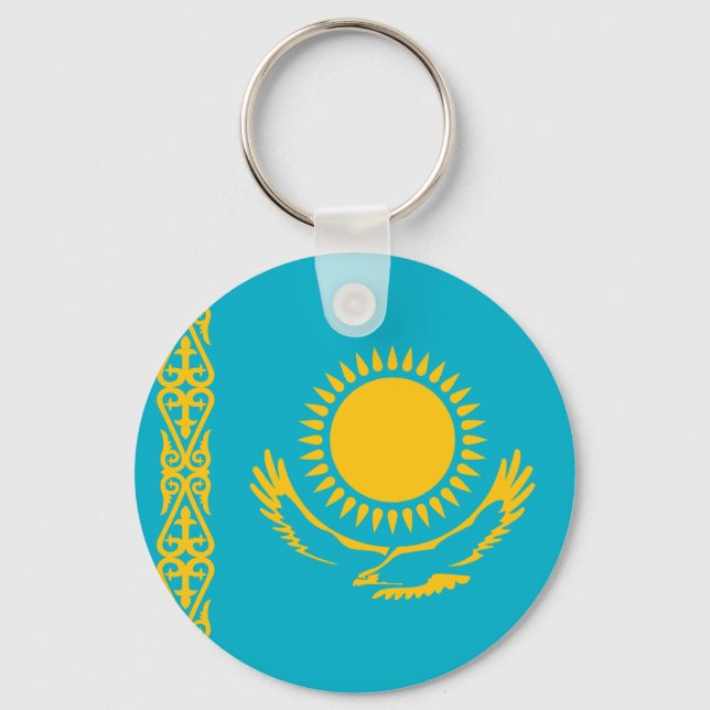 Flag of Kazakhstan Keychain (Front)