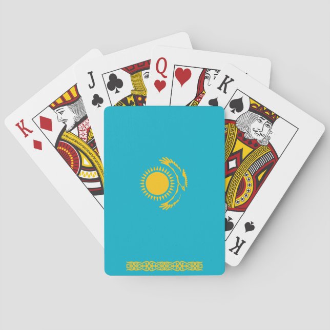 Flag of Kazakhstan Poker Cards (Back)