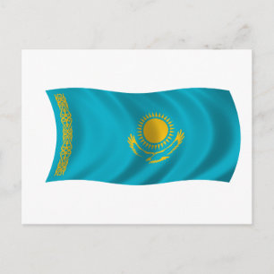 Flag of Kazakhstan Postcard