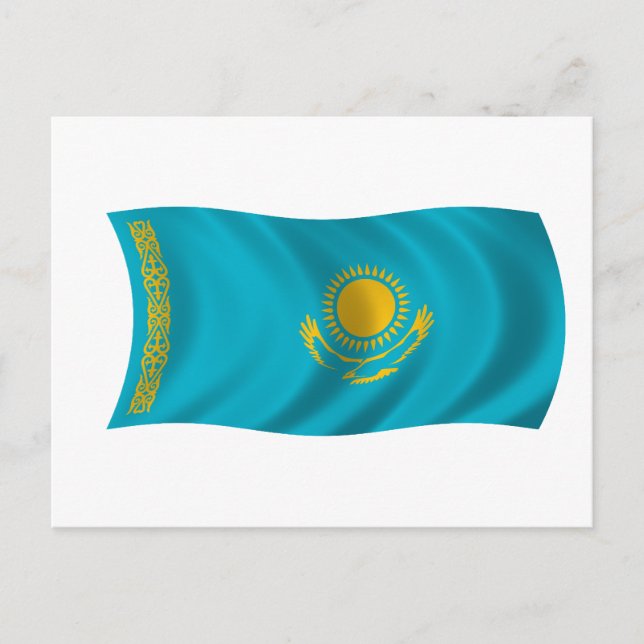 Flag of Kazakhstan Postcard (Front)