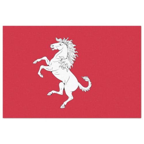 Flag of Kent White Horse County of England UK Tissue Paper