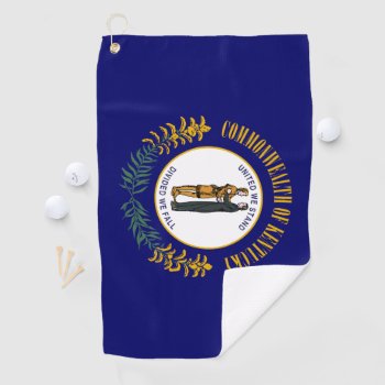 Flag Of Kentucky Golf Towel by FlagGallery at Zazzle