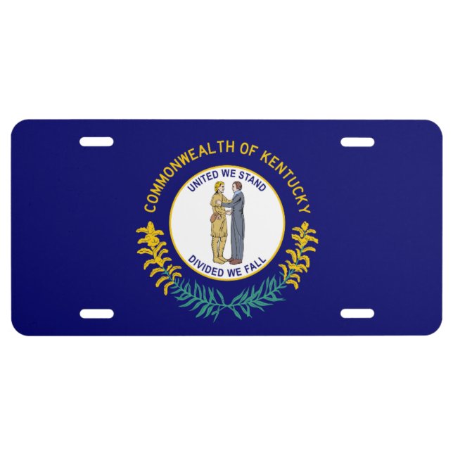 Flag of Kentucky License Plate (Front)