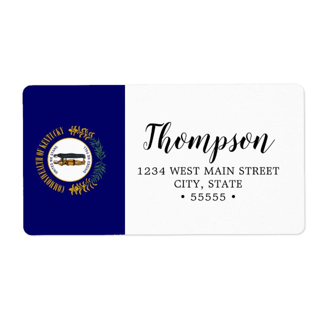 Flag of Kentucky Return Label (Front)